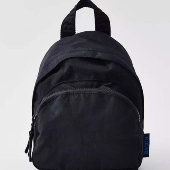 BAGGU Mini Nylon Backpack - Black - NWT - Picture 4 of 7